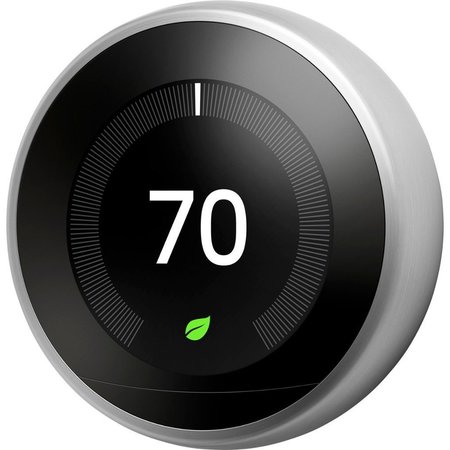 GOOGLE Nest - Learning Thermostat 3rd Generation - Stainless Steel T3007ES